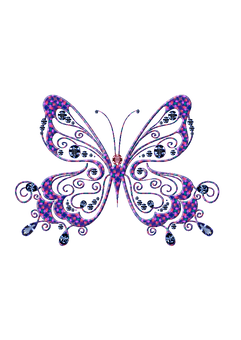 Abstract Butterfly Artwork