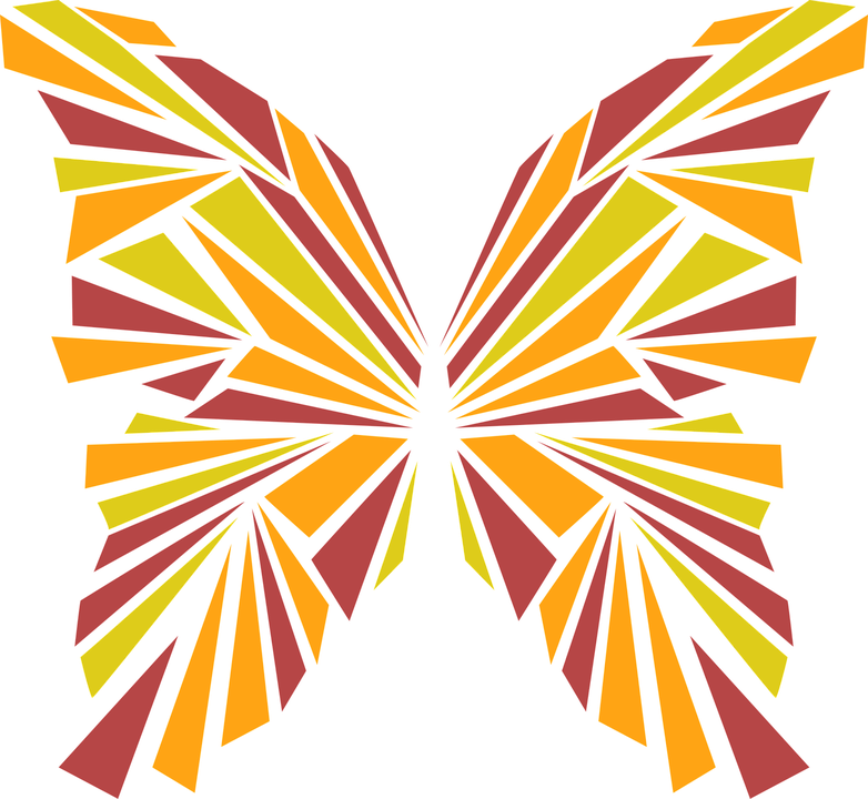 Abstract Butterfly Artwork