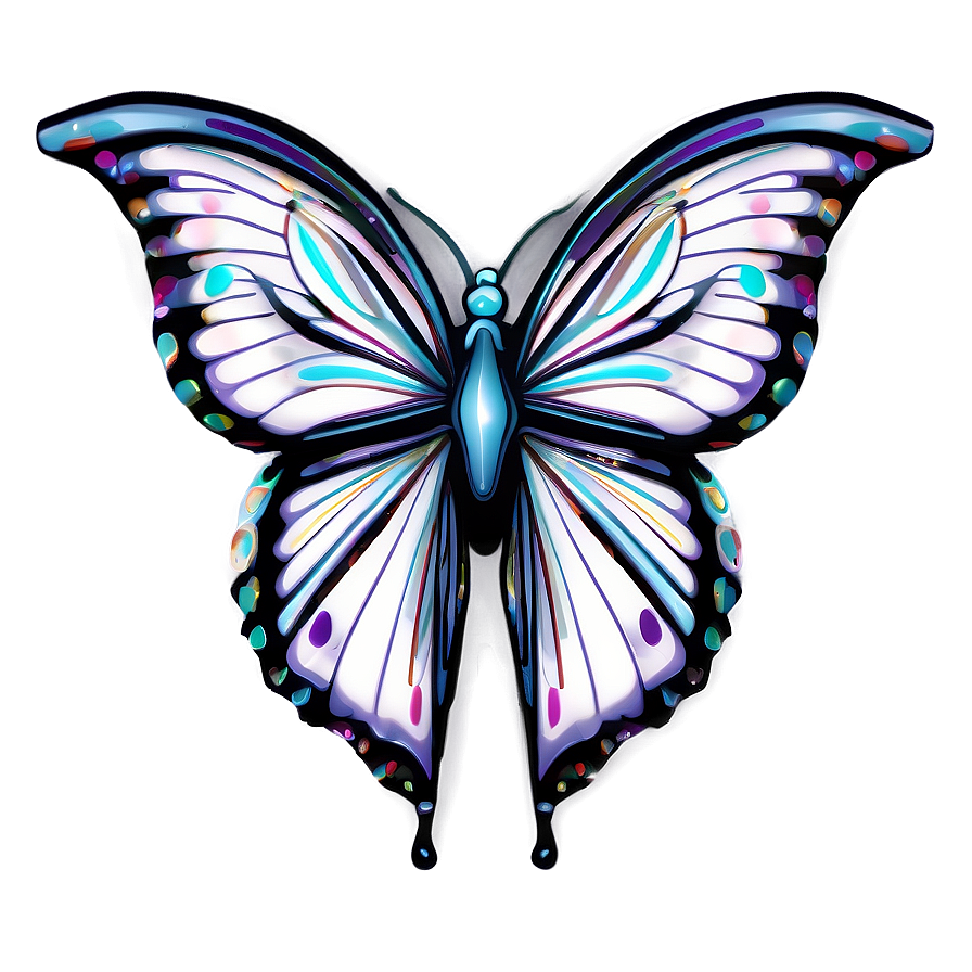 Abstract Butterfly Outline Png 29