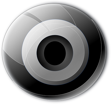 Abstract Camera Aperture Graphic PNG with transparent background