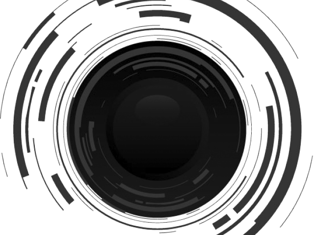 Abstract Camera Lens Design PNG with transparent background