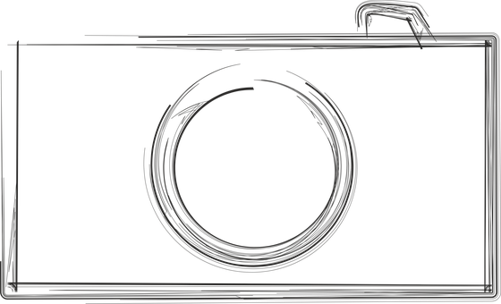Abstract Camera Silhouette PNG with transparent background