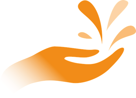 Abstract Caring Hand Graphic PNG with transparent background