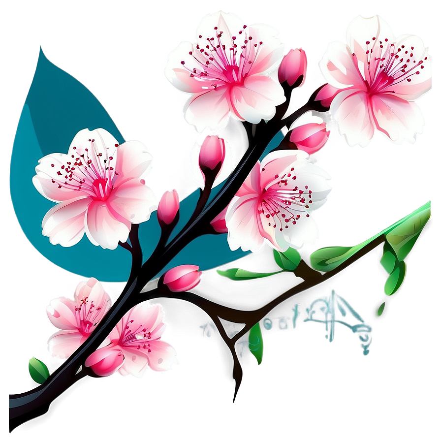 Abstract Cherry Blossom Background PNG 38 PNG with transparent background