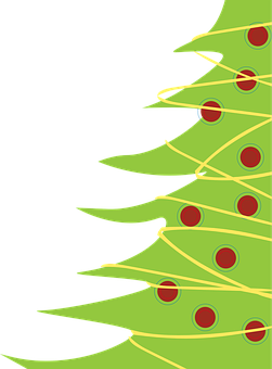 Abstract Christmas Tree Graphic PNG with transparent background