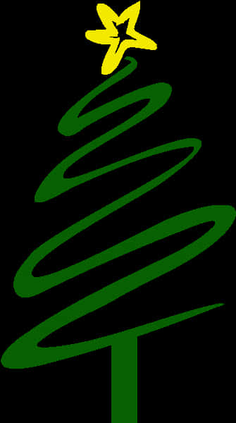 Abstract Christmas Tree Graphic