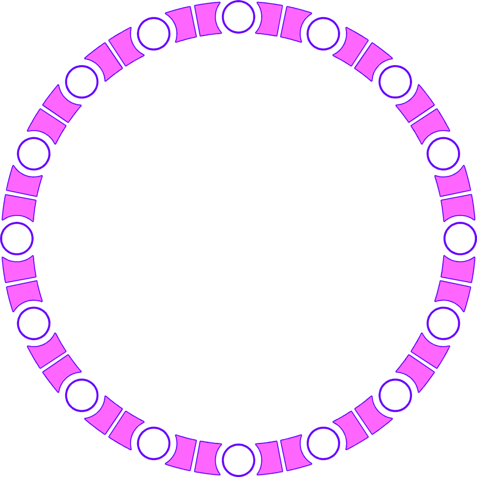 Abstract Circle Border Design