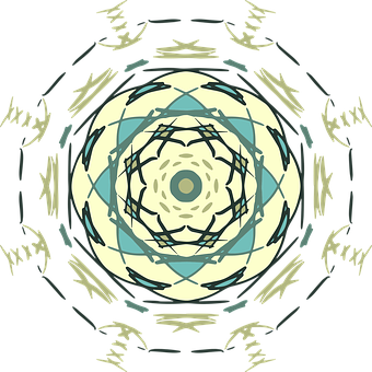 Abstract Circle Pattern PNG with transparent background