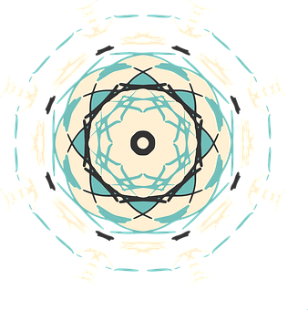 Abstract Circle Pattern Art PNG with transparent background