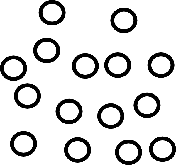 Particle Clipart Science - Gas Particles Black And White, HD Png Download PNG with transparent background