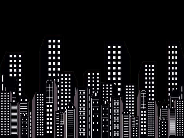 Abstract City Skylineat Night.jpg PNG with transparent background