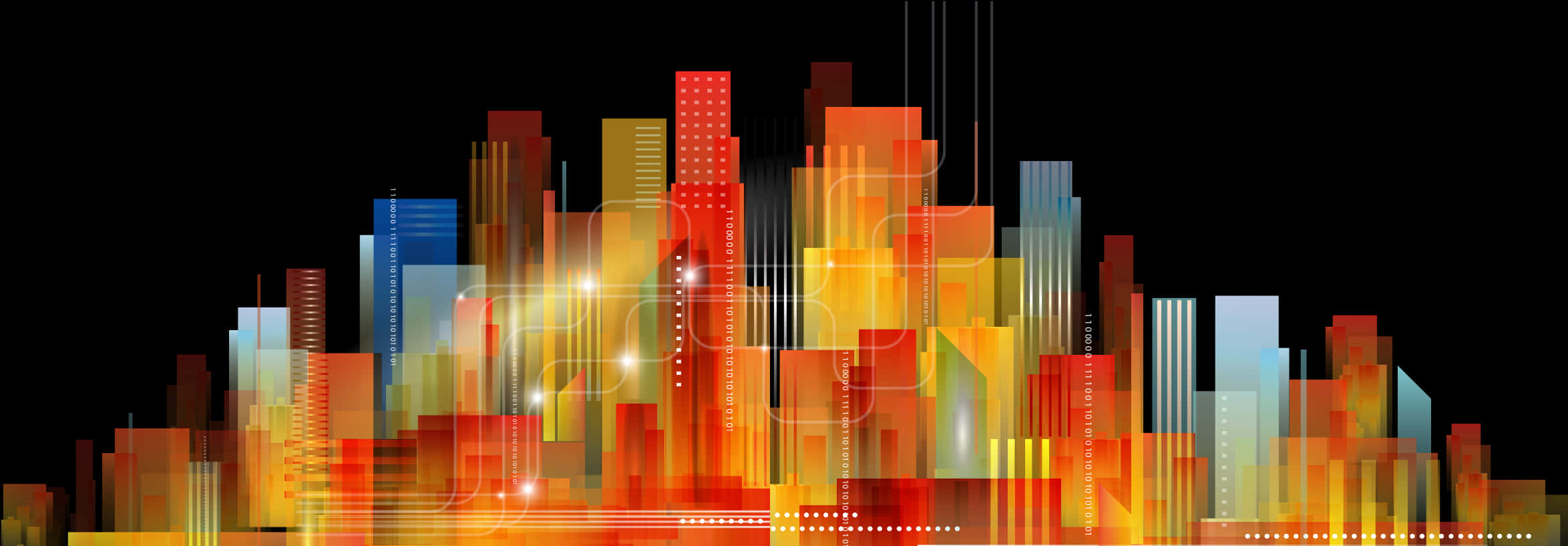 Abstract Cityscape Artwork PNG with transparent background