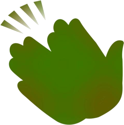 Abstract Clapping Hand Icon PNG with transparent background