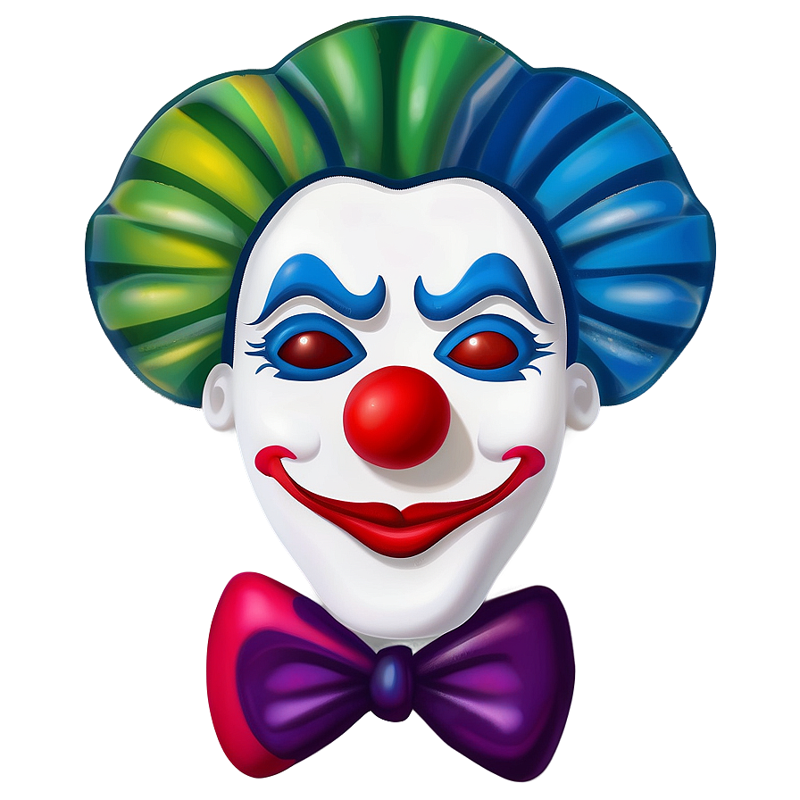 Abstract Clown Emoji Png 05252024