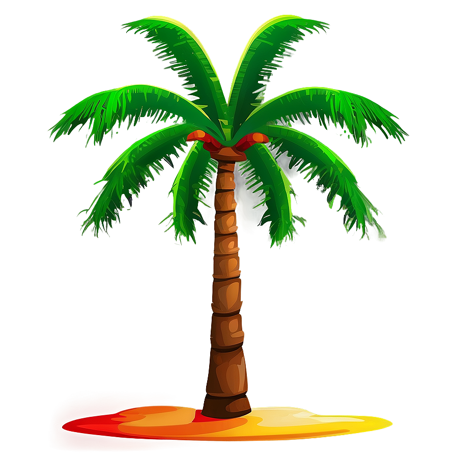 Abstract Coconut Tree PNG 88 PNG image with a transparent background, free high-resolution download