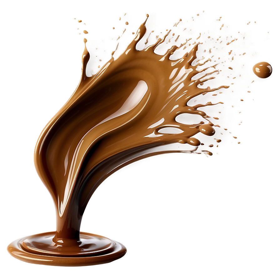 Abstract Coffee Splash Png 5