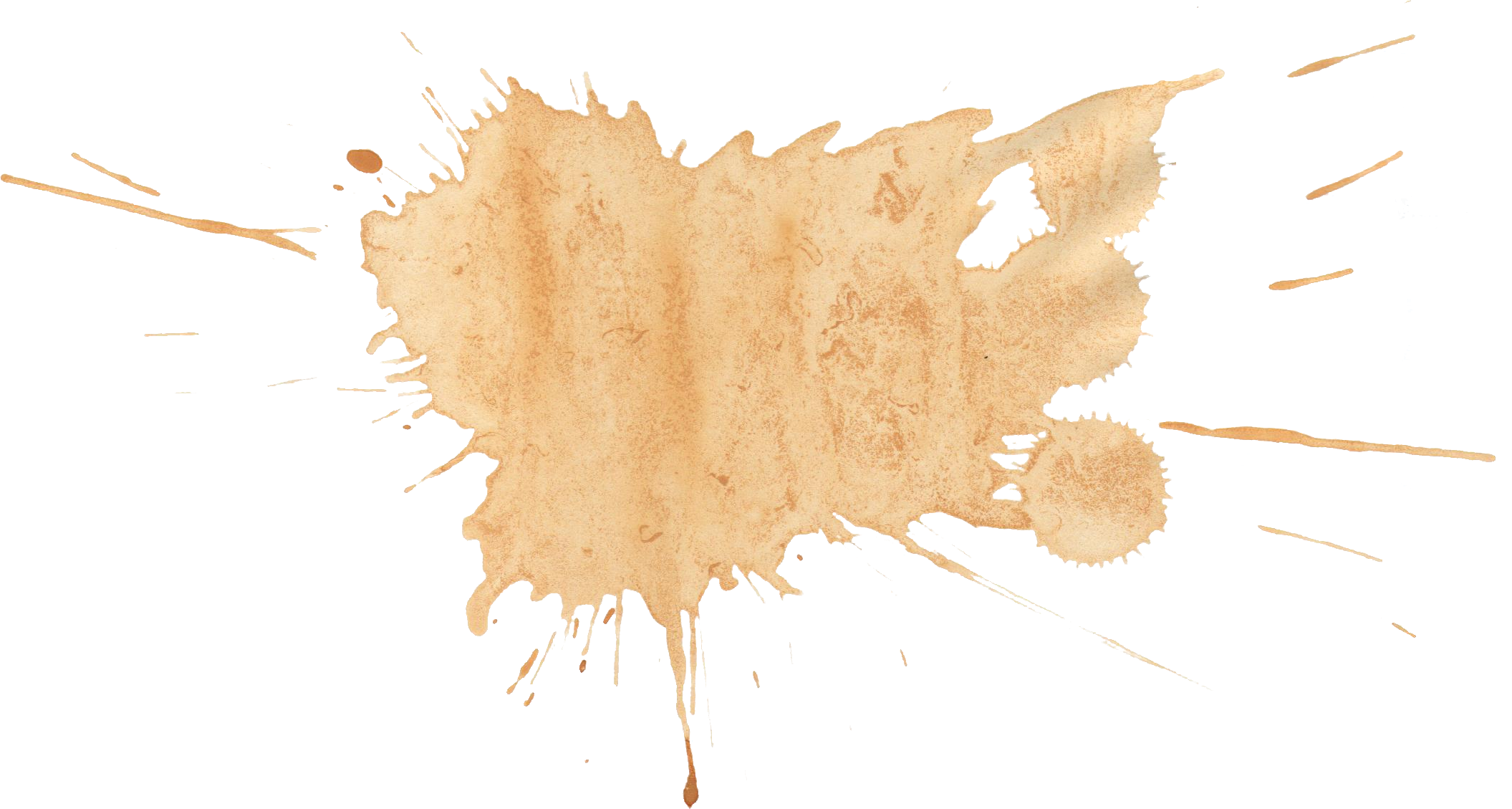 Abstract Coffee Stain Splashon Teal Background