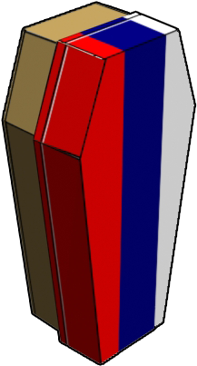 Russia Flag Design - Model PNG with transparent background