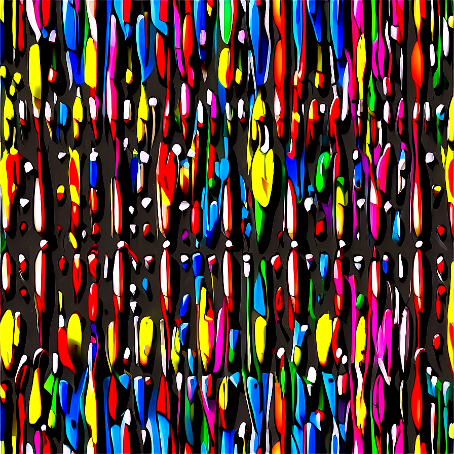 Abstract Colorful Line Art