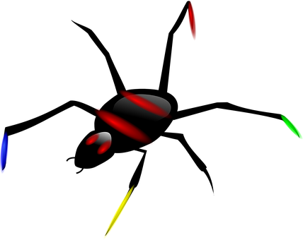 Abstract Colorful Shapeson Black Background PNG with transparent background