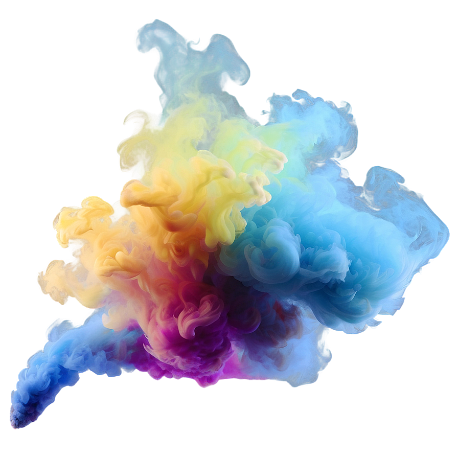 Abstract Colorful Smoke Png 79