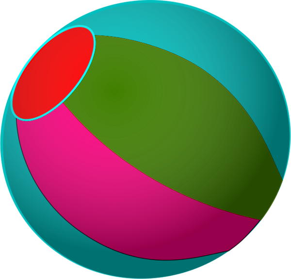 Abstract Colorful Sphere Graphic