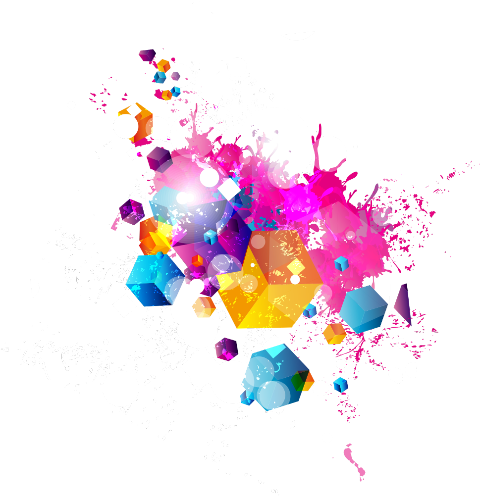 #rainbow #splatter #paint #cubes - Transparent Rainbow Paint Splatter Png, Png Download PNG image with a transparent background, free high-resolution download