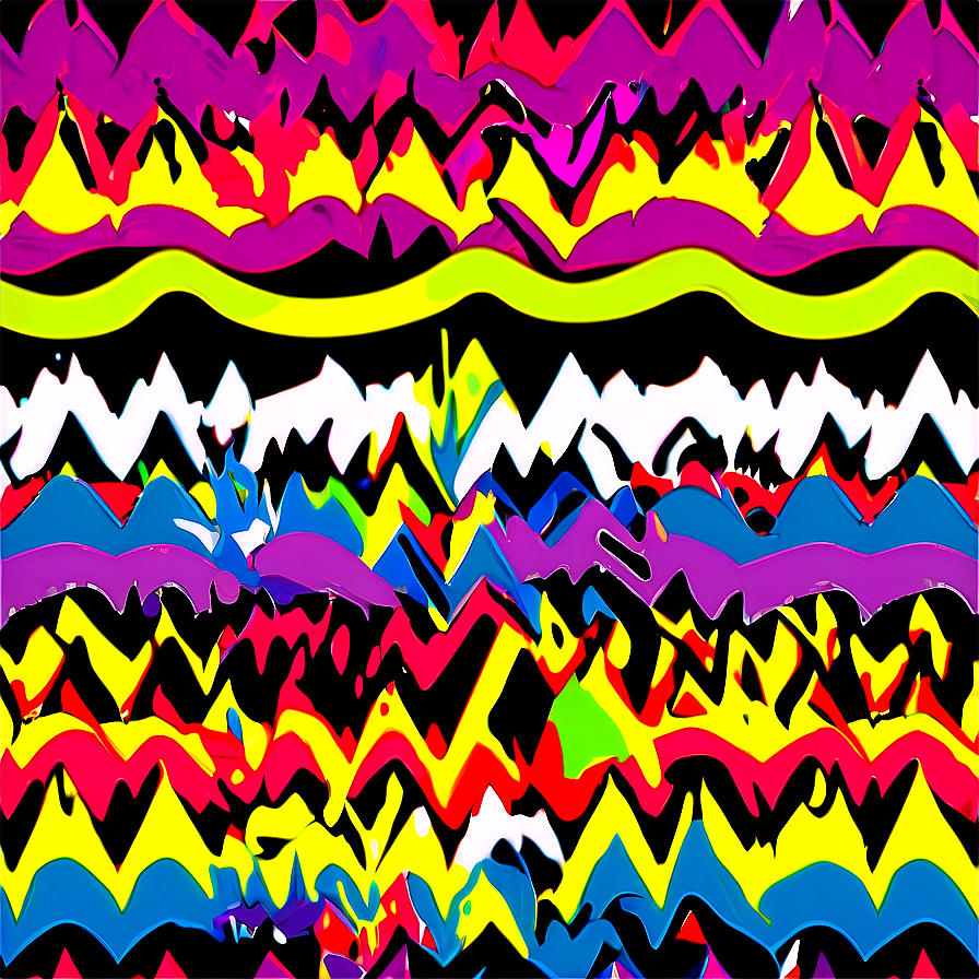 Abstract Colorful Wave Patterns