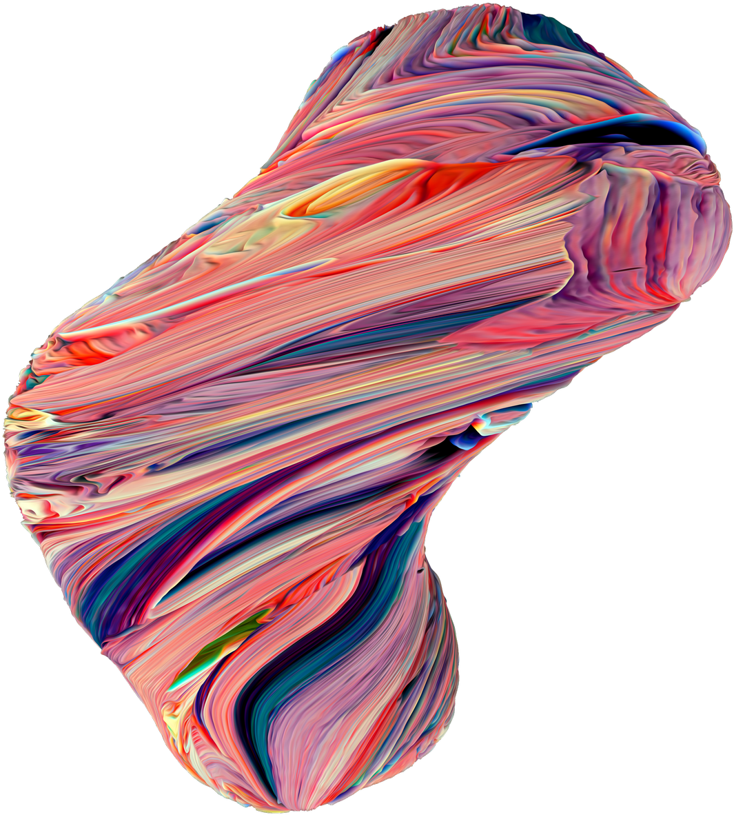 Abstract Colorful3 D Texture PNG with transparent background