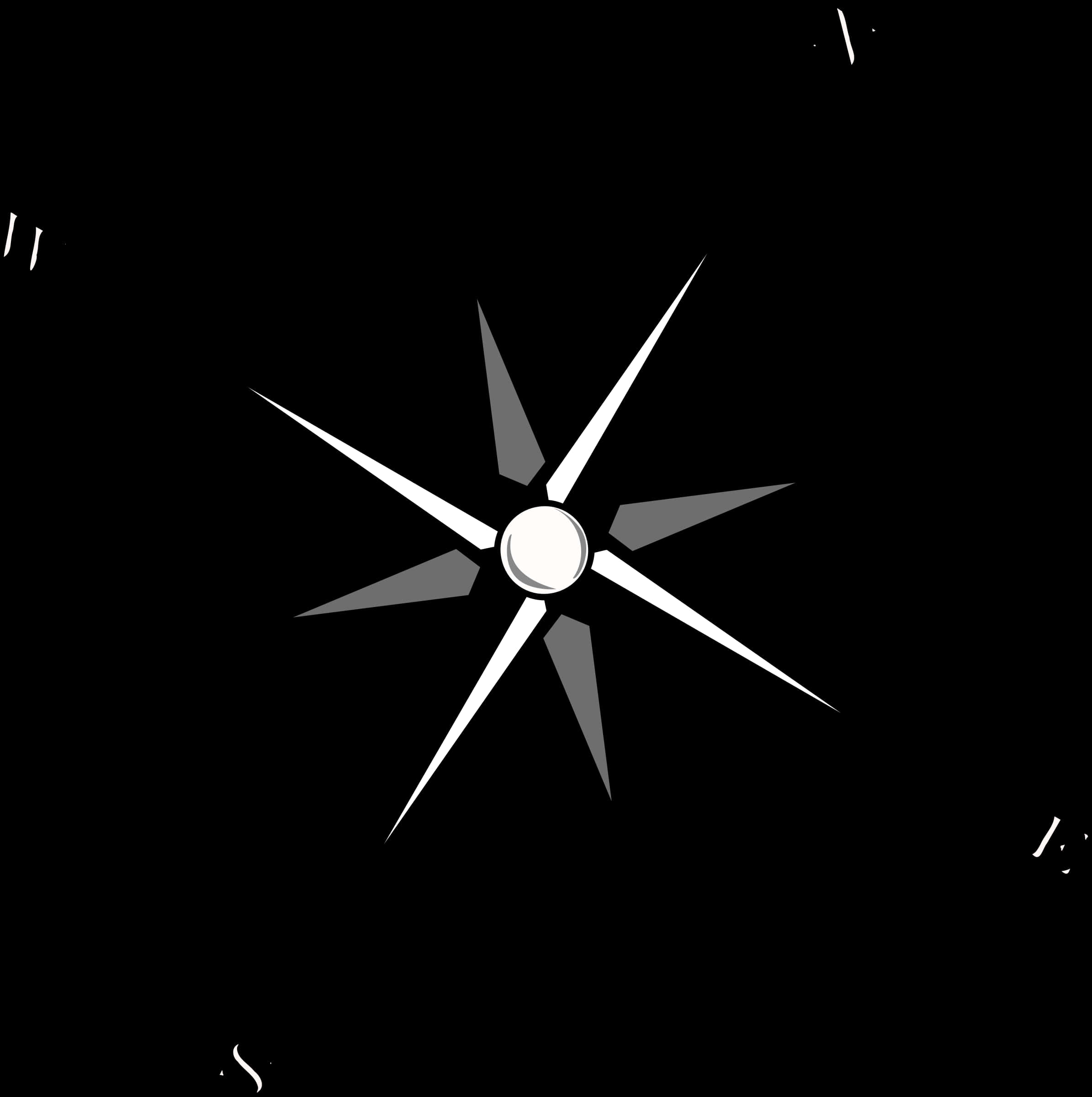 Abstract Compass Rose Graphic PNG with transparent background