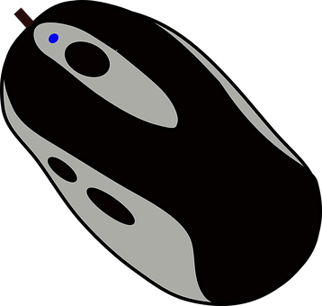 Abstract Computer Mouse Design PNG with transparent background