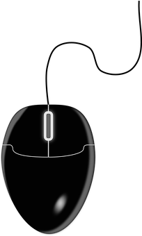 Abstract Computer Mouse Design PNG with transparent background