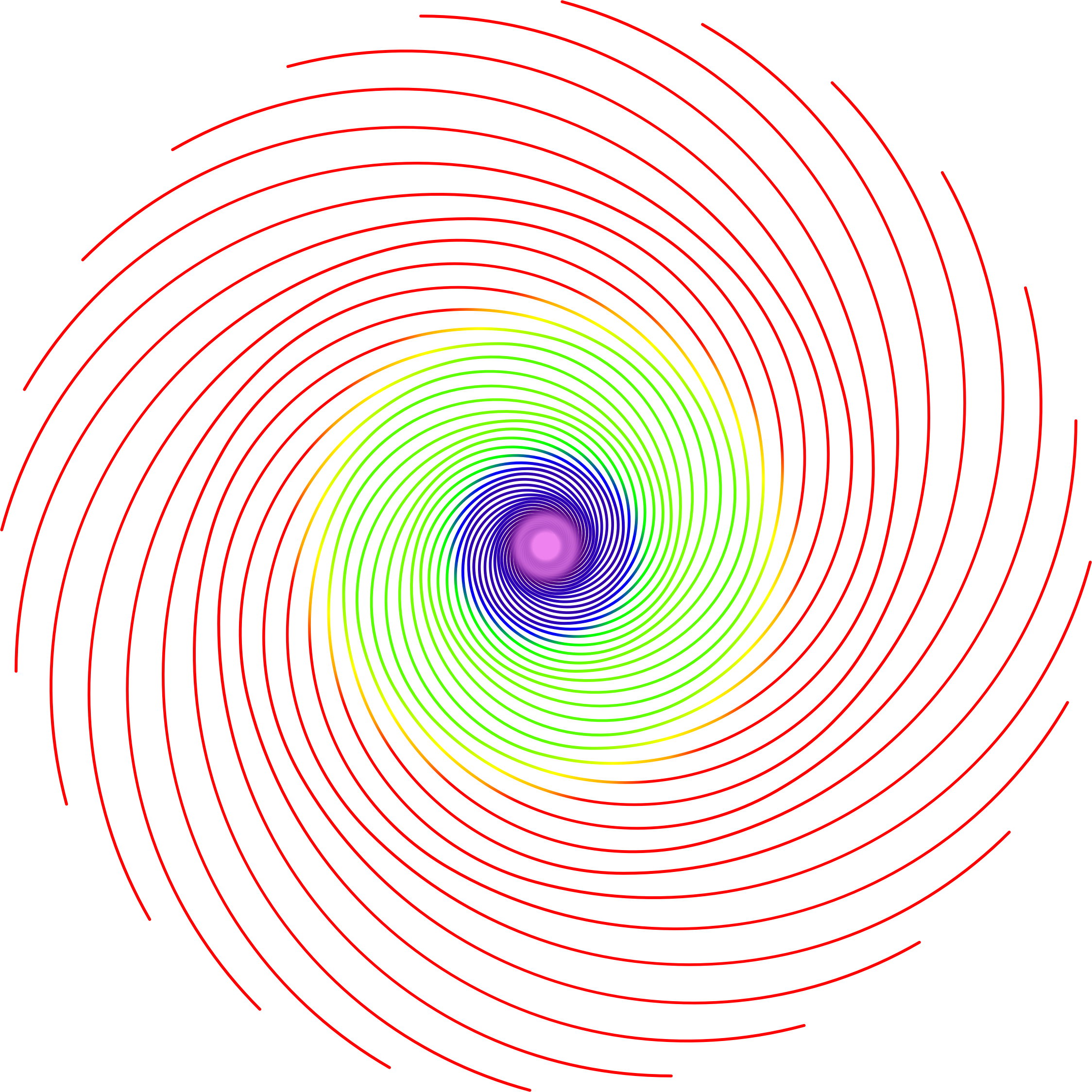 Abstract Concentric Circles Art