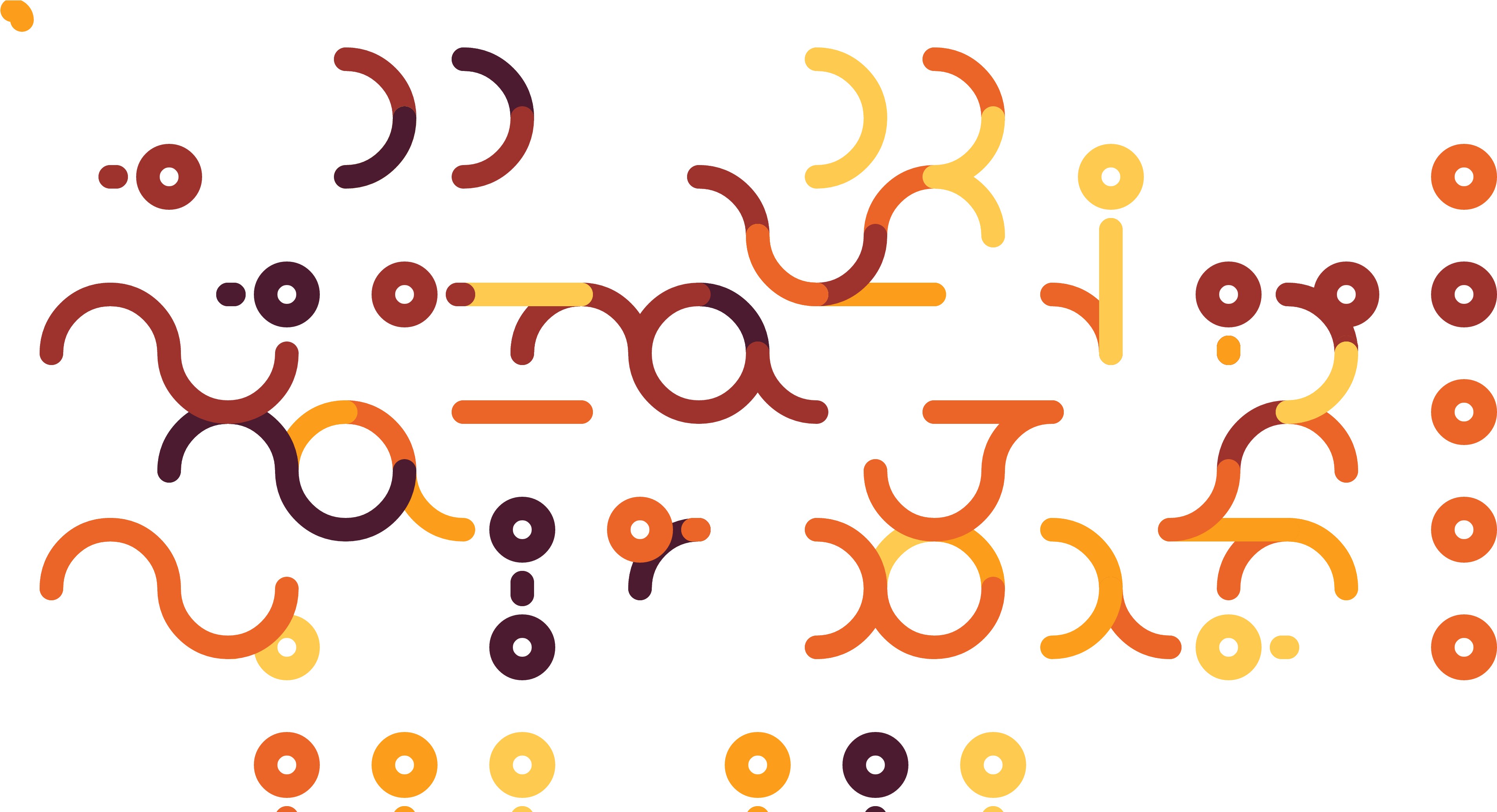 Abstract Connective Patterns PNG with transparent background