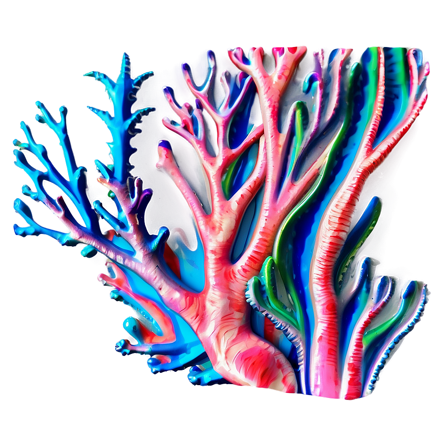 Abstract Coral Art Png 53