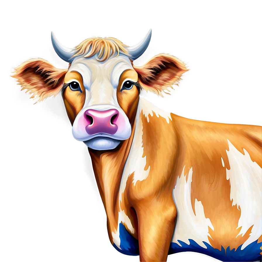 Abstract Cow Art Clipart Png Oby