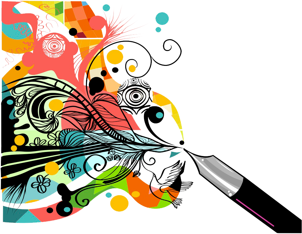 Abstract Creativity Unleashed PNG with transparent background