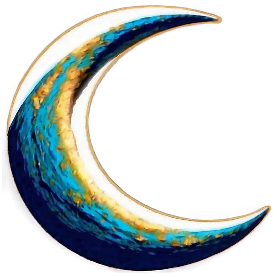 Abstract Crescent Moon Art Png Smv