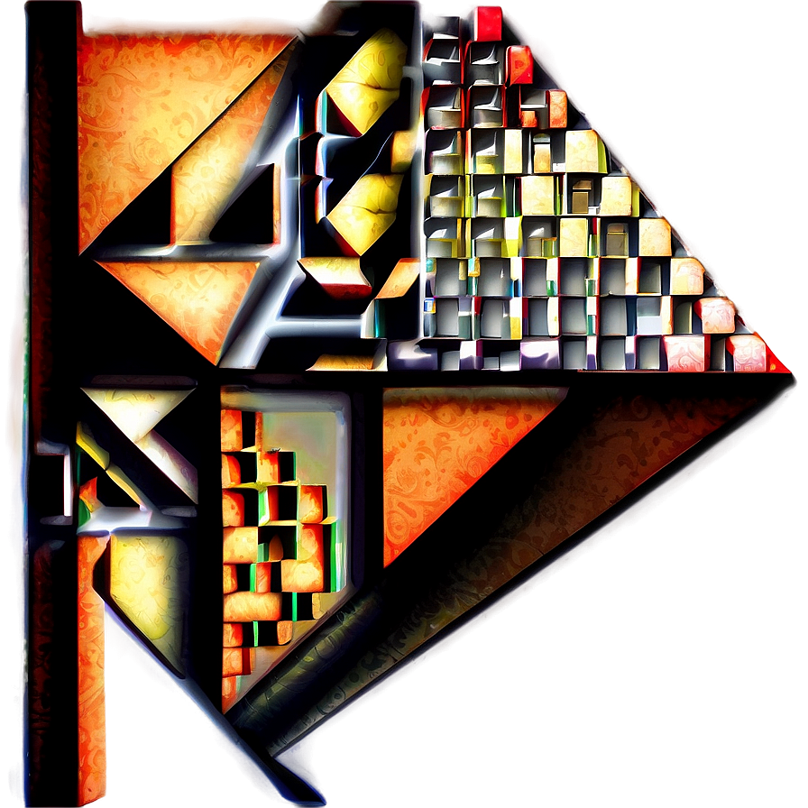 Abstract Cubist Illusion Png Xgw