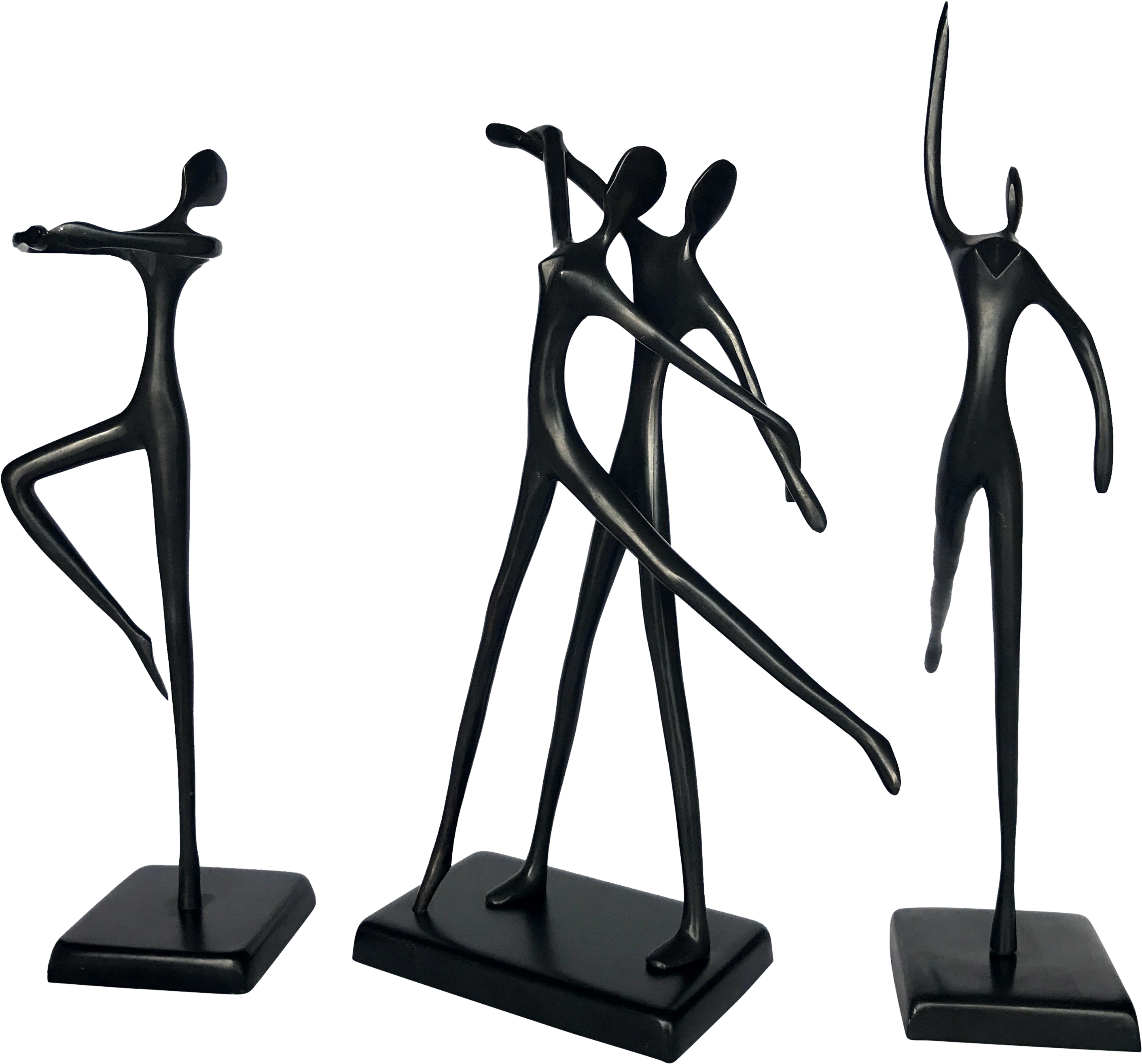 Abstract Dancer Sculptures Set