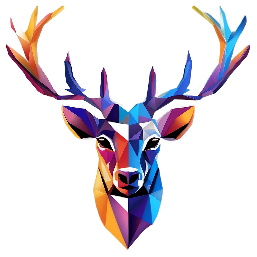 Abstract Deer Art Png 3