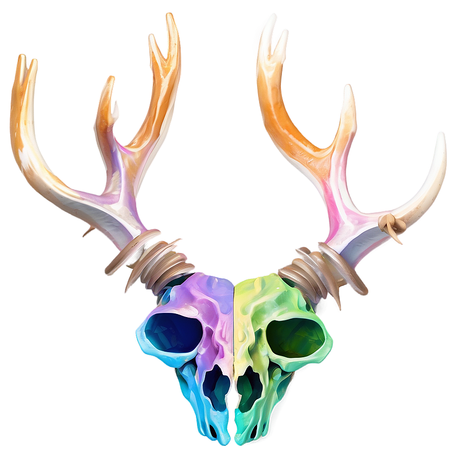 Abstract Deer Skull Image Png Xkq