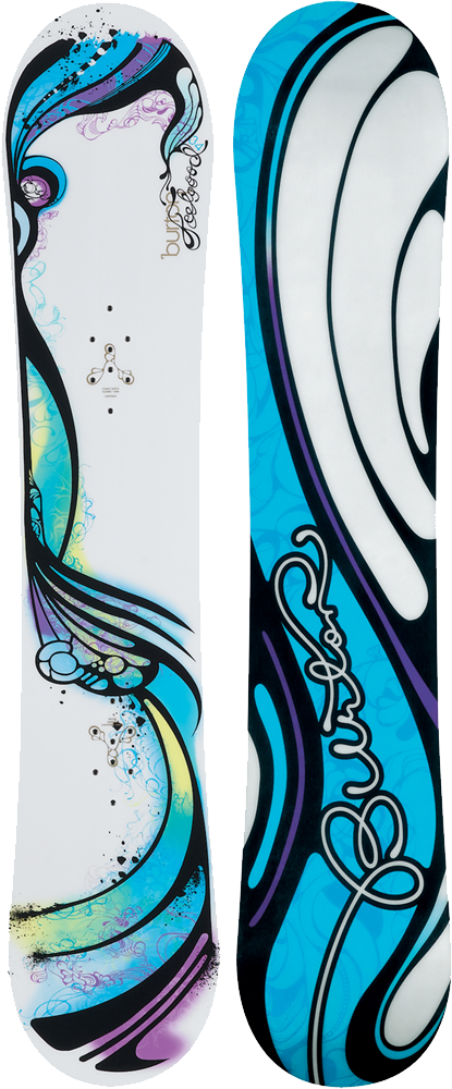 Abstract Design Snowboard PNG with transparent background