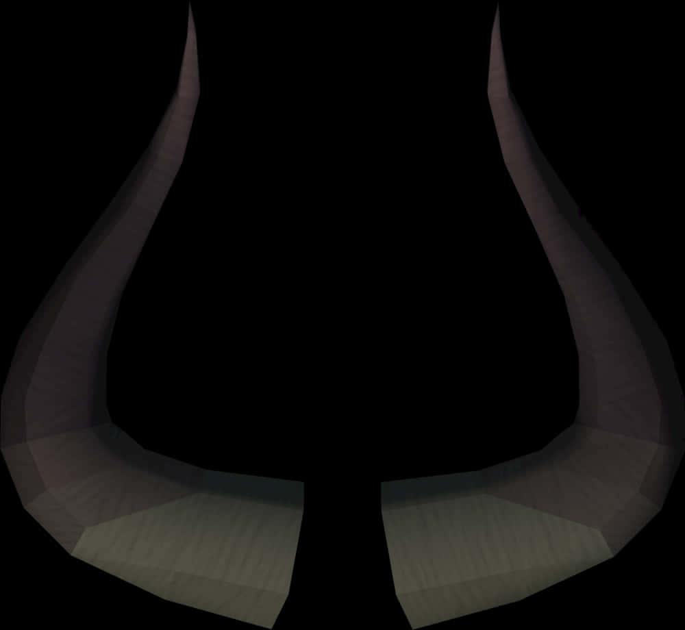 Abstract Devil Horns Design PNG with transparent background