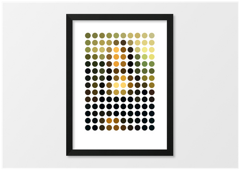 Abstract Dot Gradient Artwork