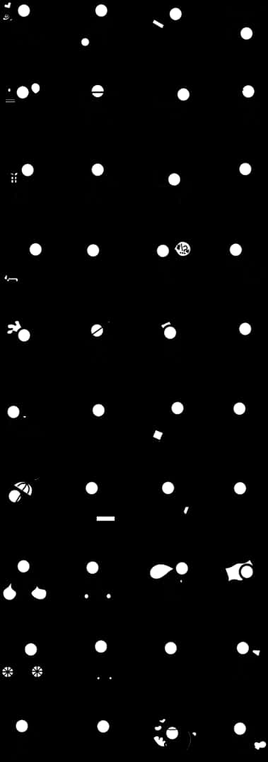 Abstract Dotsand Lineson Black Background PNG with transparent background
