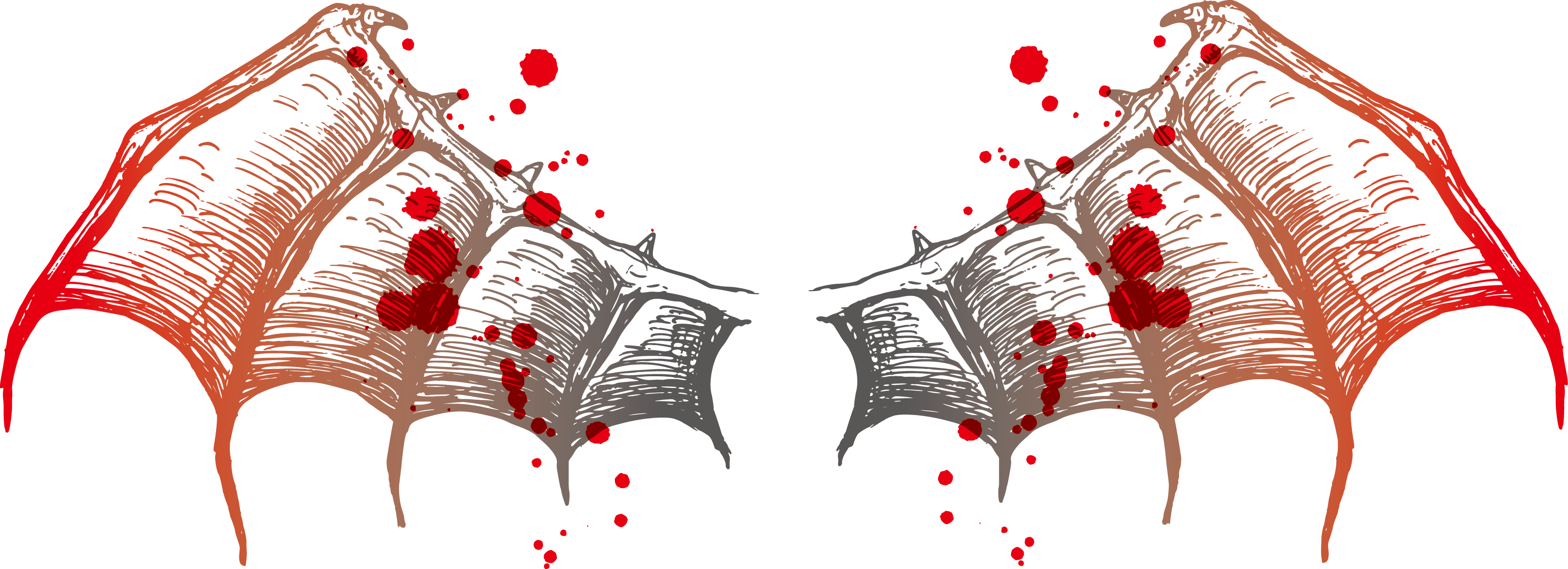 Bat Wing Euclidean Vector - Simple Wings Tattoo Design, HD Png Download PNG with transparent background