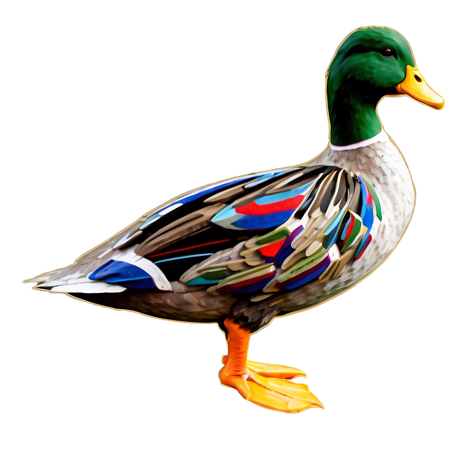 Abstract Duck Art Png 51