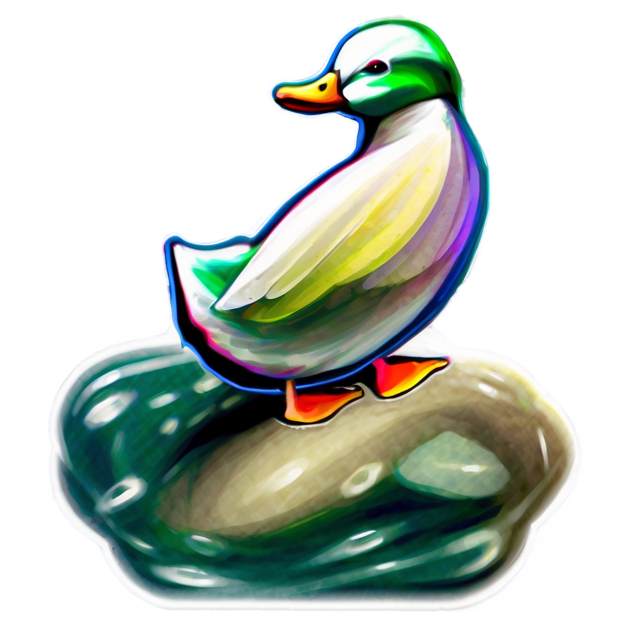 Abstract Duck Art Png Xbs62