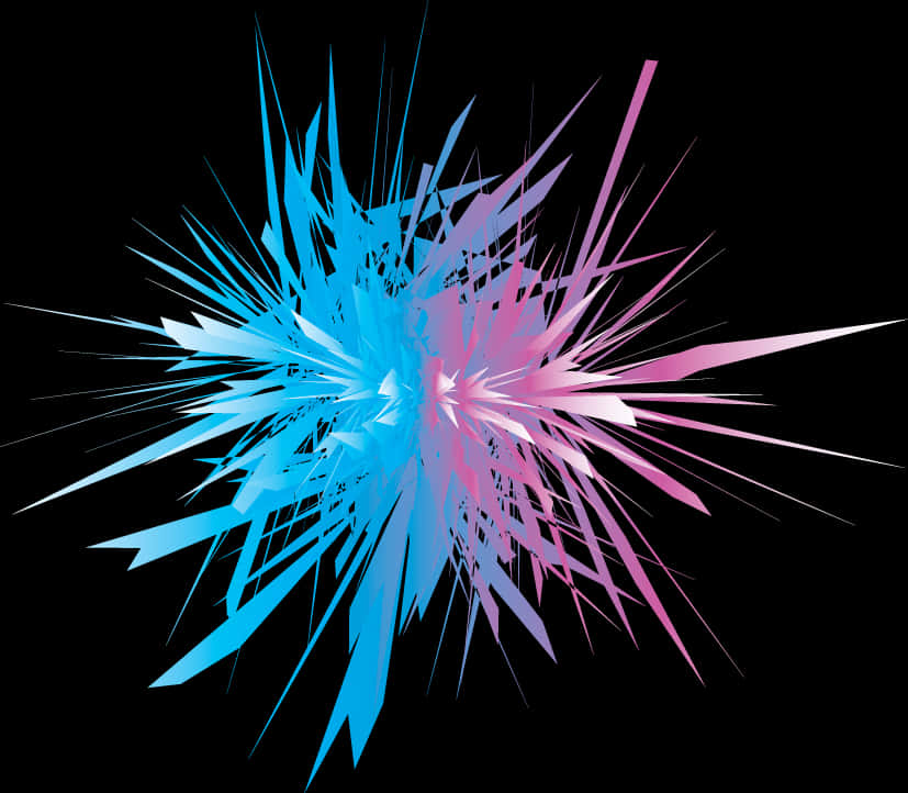 Abstract_ Electric_ Explosion_ Art PNG with transparent background